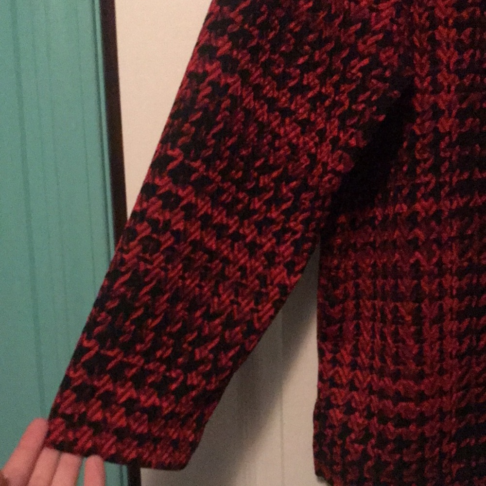 Red plaid blouse - Picture 3 of 4